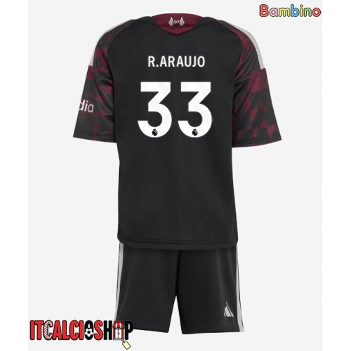 Liverpool Ronald Araujo #33 Terza Maglia Bambino 2026-27 Manica Corta (+ Pantaloni corti)